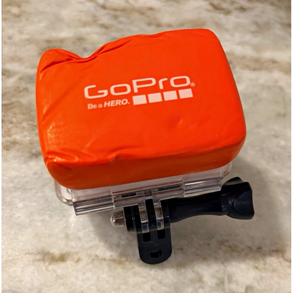 GoPro HERO Waterproof Case Clear Housing w/ Orange Float Backdoor